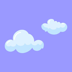 Vector illustration of clouds