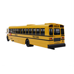 Fototapeta na wymiar Back to School Bus isolated