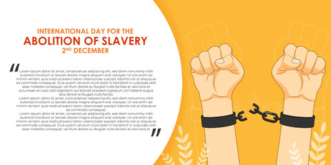 Vector illustration of International Day for the Abolition of Slavery
