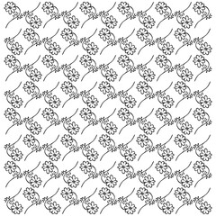 Abstract background vector with leaf pattern