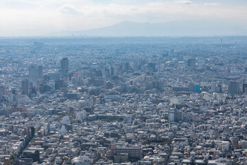 Obraz premium 東京西部方面の展望