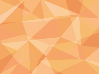 ポリゴン模様の背景　横位置　オレンジ