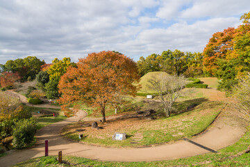 秋の高松塚古墳