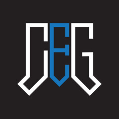 CEG letter logo design.CEG creative initial CEG letter logo design . CEG creative initials letter logo concept.
