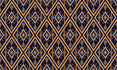 Geometric ethnic flower pattern for background,fabric,wrapping,clothing,wallpaper,Batik,carpet,embroidery style.	