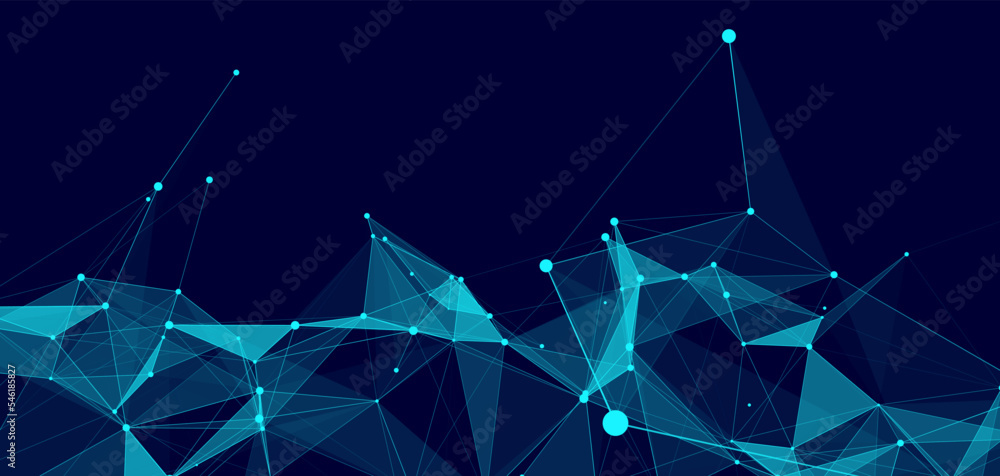 Poster network connection structure. concept of hi tech and future. communication and web concept. big data