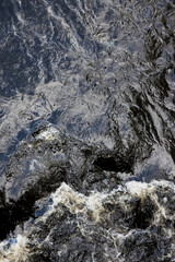 Polluted water background - image with copy space