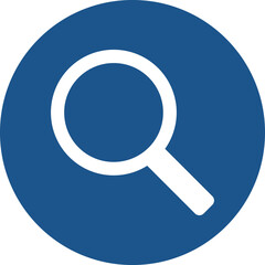 Search icons design in blue circle.