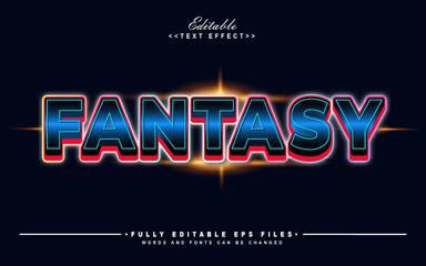editable Modern fantasy editable text effect.typhography logo © dario16