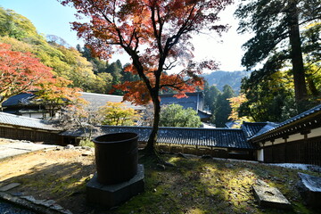 Obraz premium 紅葉の福井の永平寺