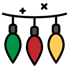 light filled outline icon