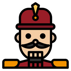 nutcracker filled outline icon