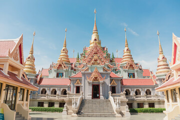 Fototapeta premium wat tang sai temple at prachuab kiri khan province in thailand