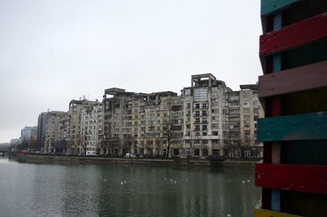 immeubles au bord de la Dâmbovița, Bucarest