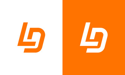 LD, DL initial letters monogram logo icon concept - obrazy, fototapety, plakaty