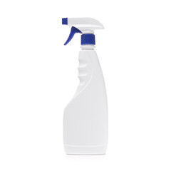 One cleaning bottle isolated on a white background