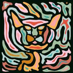 Vector abstract colored blots. Multi-colored spots of different shapes. For print and web.