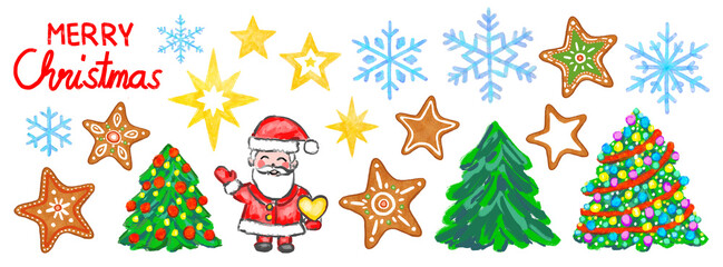 Big Christmas Set - Handdrawn illustrations