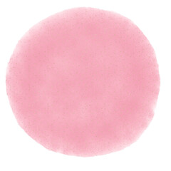 Pink watercolor splotch with glitter design on transparent background 