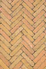 Concrete self locking flooring blocks for outdoor use assembled on a substrate of sand - type of flooring permeable to rain water