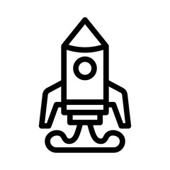 startup line icon illustration vector graphic