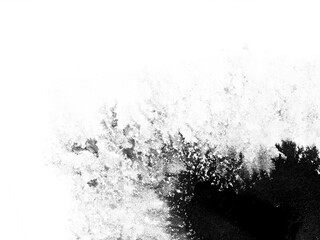 Black marks of watercolor paint. Aquarelle background texture