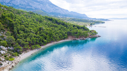 Gorgeous summer landscape of Dalmatian coast, Croatia