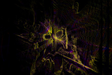 Abstract background shape design template, futuristic background, corner triangle art shape pattern, wall background. Transparent lines and spots. Texture backdrop, macro. Abstract art background