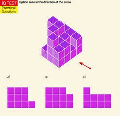 Visual intelligence questions - Find top view of towers. IQ TEST