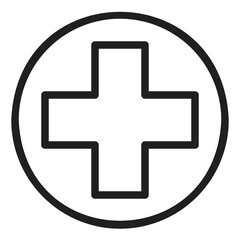 Fototapeta premium cross icon