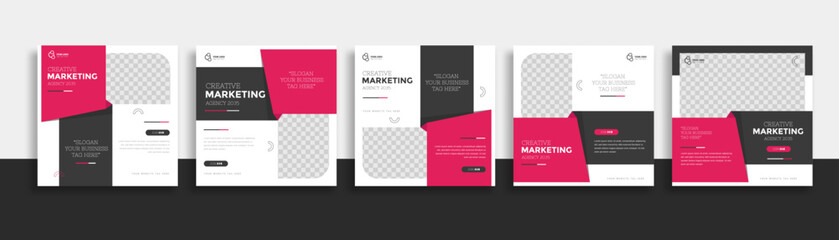 Creative Business marketing social media post template
