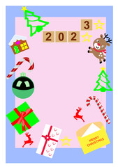 Christmas background with new year gifts