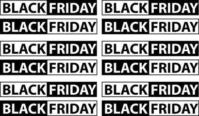 concept black friday sale sticker