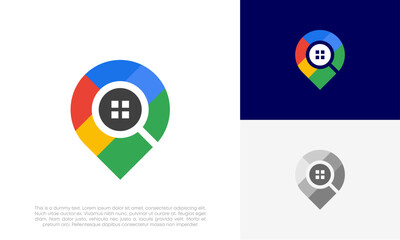 Home find logo design vector