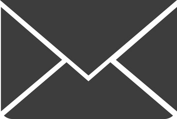 Email black shadow icon, Socialicon set.