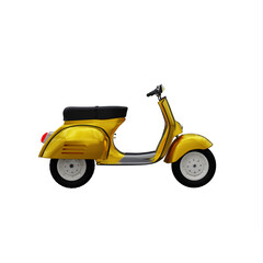 motor scooter bike isolated