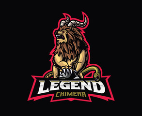 Chimera mascot logo design