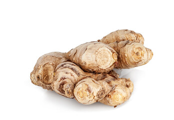 Ginger root isolated on a white background