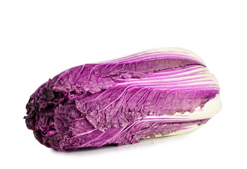 Purple cabbage isolated on a white background
