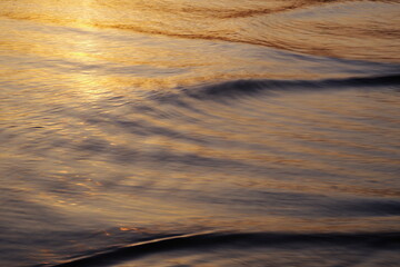 Landscape photo of golden waves