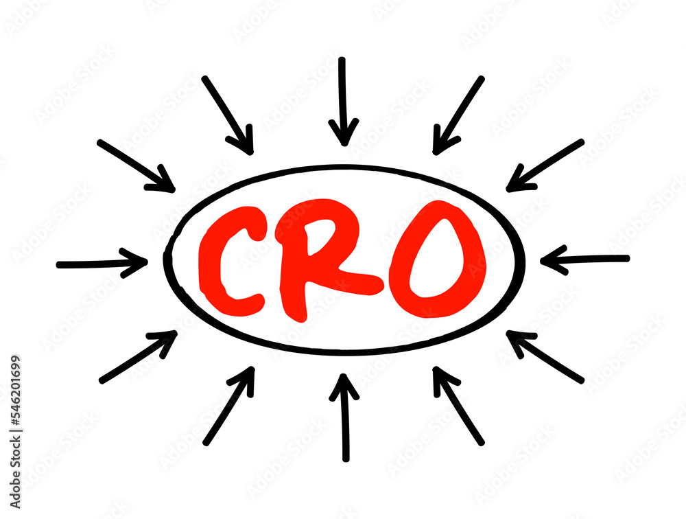 Poster cro conversion rate optimization - process of increasing the percentage of conversions from a websit