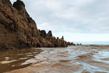 Rocas de una playa