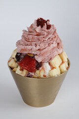 Bingsu, a sweet iced dessert from Korea