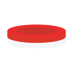 Red and White Modern Podium 5