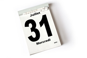 31   Juillet 2024