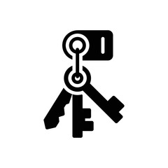 Black solid icon for bunch