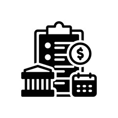 Black solid icon for rd 