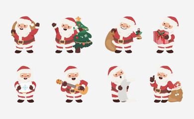 Obraz premium Santa Claus vector in flat design