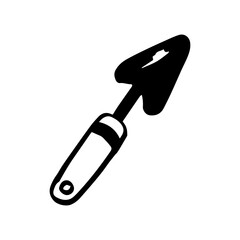 Cartoon garden trowel doodle icon vector, shovel