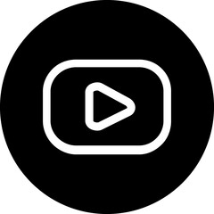 Play button glyph icon